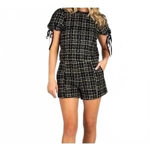 NEW SINCERELY OURS tabitha tweed short in black